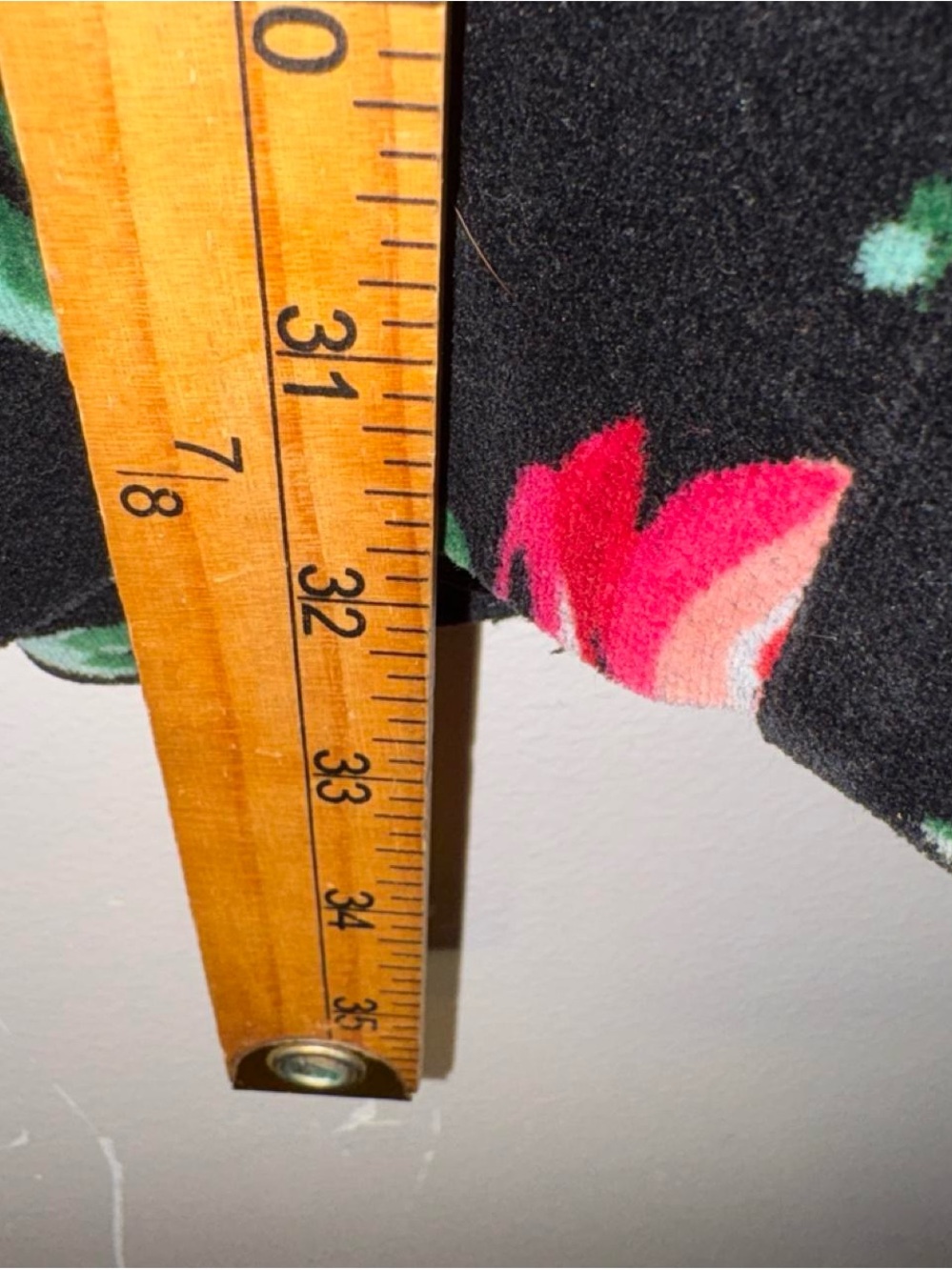 Vintage 90s Esprit Black Mini Dress with Red Rose Print - Picture 5 of 9